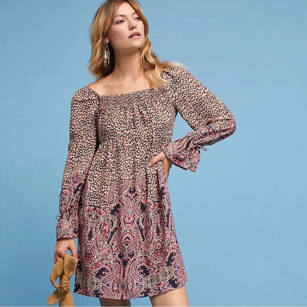 Anthropologie Maeve Paisley Print Milou Dress